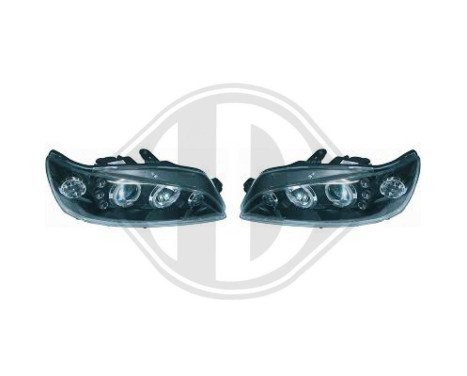 Strålkastare lämplig för Peugeot 306 1997-2001 svart 4233880 Diederichs, bild 3