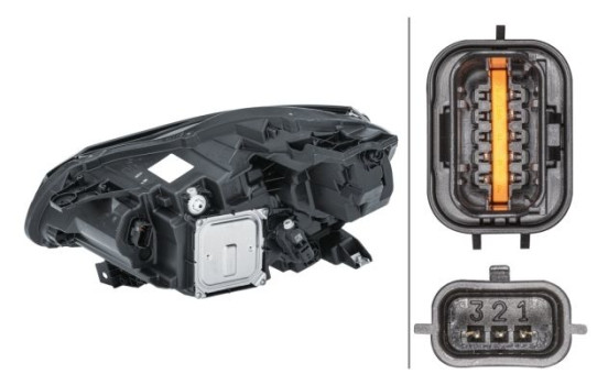 Strålkastare Renault Captur 18-re LED 1EX 013 930-821 Hella, bild 2