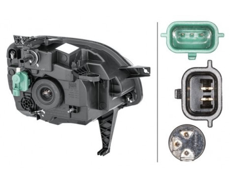 Strålkastare Renault Twingo III 14-li H4 1ED 011 561-011 Hella, bild 2