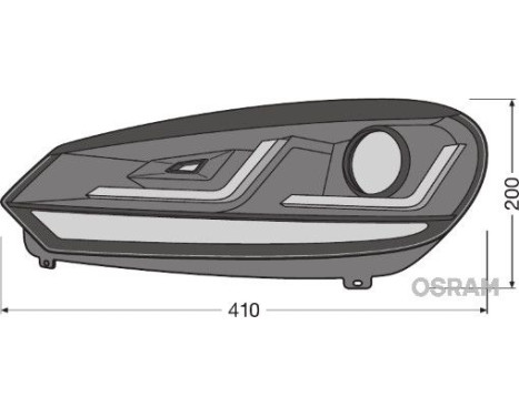 Strålkastare set LEDHL102-BK Osram, bild 9