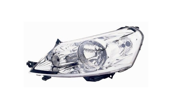 Strålkastare till vänster med blinker H4 inklusive ställdon 1612961 Van Wezel