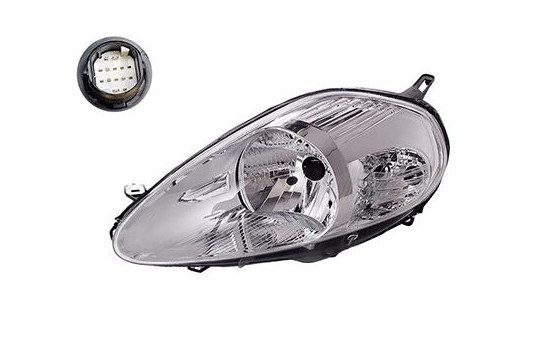Strålkastare vänster med blinkande ljus H4 + Elmotor 1624961 Van Wezel, bild 2