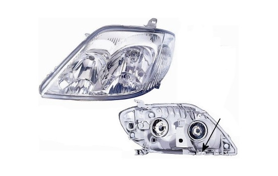 Strålkastare vänster med blinker 4-dörrars/STATION HB3+H7 5395963 Van Wezel, bild 2