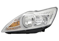 Strålkastare vänster med blinker H1+H7 Aluminium +Elinks Mot. 1866961 Van Wezel