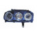 Strålkastare vänster med blinker H7+H7 0160961 Van Wezel