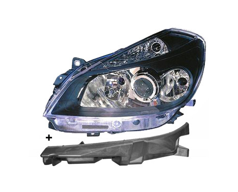 Strålkastare vänster med blinker till 2/'08 H7+H7+H1 inklusive MOTOR 4331963 Van Wezel
