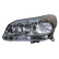 Strålkastare vänster med blinker utan XENON H1+H7 0962961 Van Wezel