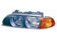 Vänster strålkastare med blinkljus Till -9/00 ORANGE H7+HB3 0639961 Van Wezel