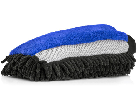 Nuke Guys 3 Way Wonder Microfiber Wash Glove Blå