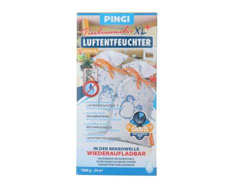 Pingi Luftavfuktare XXL Dubbelpack 2x500gr med hygrometer, bild 6