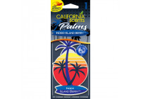 California Scents Palm Tree Air Freshener Indigo Island Berry 1 st