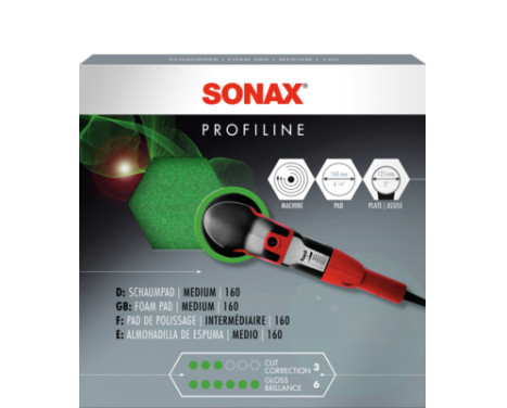 SONAX Polerskiva Roterande Medium - 160 mm, bild 3