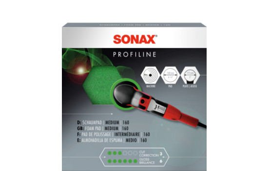 SONAX Polerskiva Roterande Medium - 160 mm, bild 3