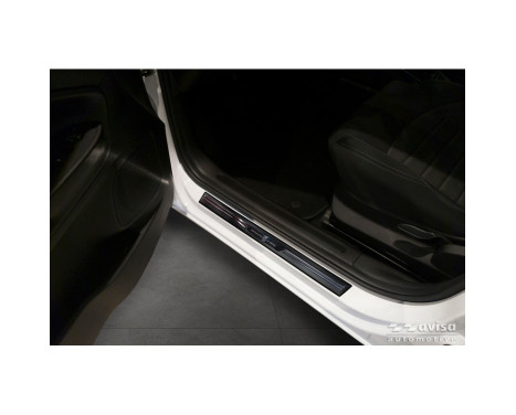 Avisa Universal Dörrlister 'Shadow Premium' Aluminium/Svart - 2-delat -