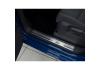 Dörrtrösklar i rostfritt stål Volkswagen Touran II 2010-2015 - 'Liner' - 4-delad
