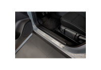 Silver dörrtröskel i rostfritt stål lämplig för Nissan Qashqai III 2021- - 'Special Edition' - 4-delad