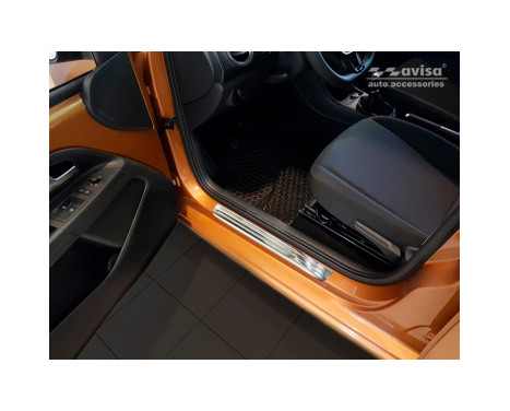 Silver dörrtrösklar i rostfritt stål Volkswagen Up! 2011- - 'Special Edition' - 4 delar, bild 3