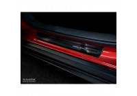 Svart dörrtröskel i rostfritt stål Mazda CX-30 2019-Â - Borstad stål 'Special Edition' 4-delad