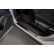 Svarta dörrtrösklar i rostfritt stål lämplig för Nissan Qashqai III 2021- - 'Special Edition' - 4-delad