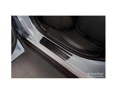 Svarta dörrtrösklar i rostfritt stål lämplig för Nissan Qashqai III 2021- - 'Special Edition' - 4-delad, bild 4