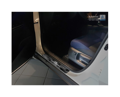 Svarta dörrtrösklar i rostfritt stål Toyota C-HR 2016- - 'Exklusiv' - 4-delad, bild 2