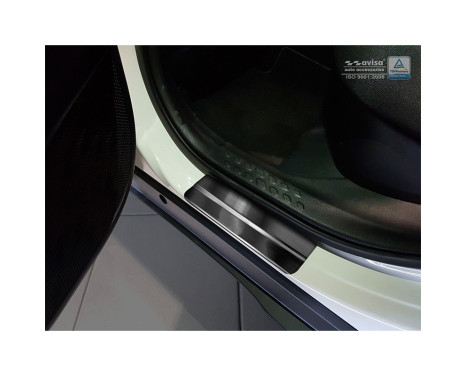 Svarta dörrtrösklar i rostfritt stål Toyota C-HR 2016- - 'Exklusiv' - 4-delad, bild 4