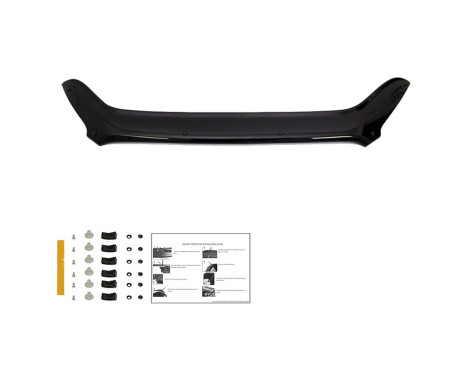 Oneway Bonnet Protector Ford Transit Custom MK1 Facelift 2018-2023 - Glanssvart, bild 5