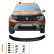 Oneway Bonnet protector (stenspånskydd) lämplig för Dacia Duster II 2018-2024 - Blank svart, miniatyr 2