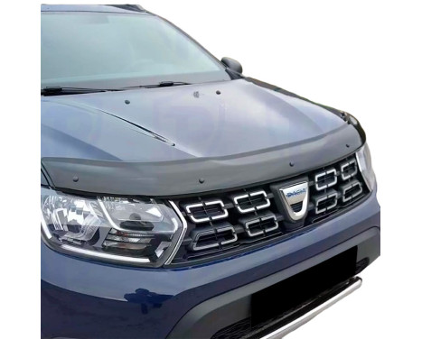 Oneway Bonnet protector (stenspånskydd) lämplig för Dacia Duster II 2018-2024 - Blank svart, bild 3