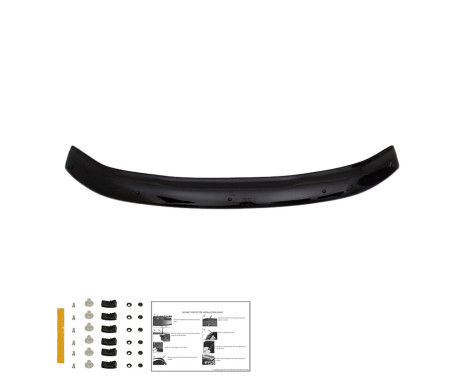 Oneway Bonnet protector (stenspånskydd) lämplig för Dacia Duster II 2018-2024 - Blank svart, bild 5