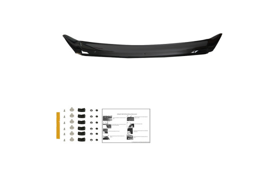 Oneway Motorhuvsskydd (stenspånskydd) Ford Transit Custom MK1 2012-2018 - Glossy Black, bild 3