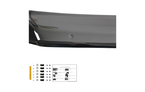 Oneway Motorhuvsskydd (stenspånskydd) Ford Transit Custom MK1 2012-2018 - Glossy Black, bild 5
