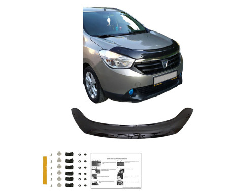 Oneway Motorhuvsskydd (stenspånskydd) lämplig för Dacia Lodgy/Dokker 1st Gen. 2012-2020, bild 2