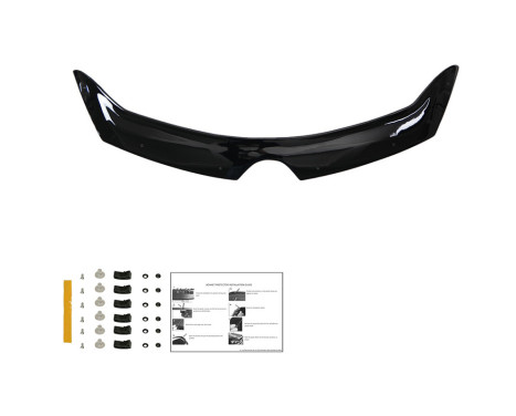 Oneway Motorhuvsskydd (stenspånskydd) lämplig för Renault Clio D 2012-2019 - Glanssvart, bild 3