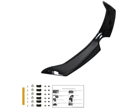 Oneway Motorhuvsskydd (stenspånskydd) lämplig för Renault Clio D 2012-2019 - Glanssvart, bild 4