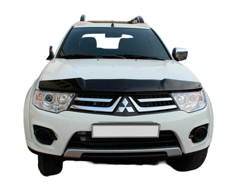 Oneway Motorhuvsskydd (stenspånskydd) Mitsubishi L200 Triton 4 2007-2014 - Glossy Black