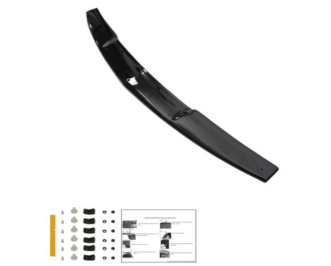 Oneway Motorhuvsskydd (stenspånskydd) Mitsubishi L200 Triton 4 2007-2014 - Glossy Black, bild 4