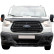 Oneway Motorhuvsskydd (stenspånskydd) passar Ford Transit MK8 2014-2019 - Blank svart
