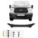Oneway Motorhuvsskydd (stenspånskydd) passar Ford Transit MK8 2014-2019 - Blank svart, miniatyr 2
