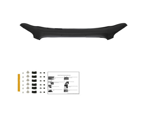 Oneway Motorhuvsskydd (stenspånskydd) passar Ford Transit MK8 2014-2019 - Blank svart, bild 3