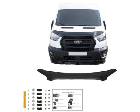 Oneway Motorhuvsskydd (stenspånskydd) passar Ford Transit MK8 Facelift 2019-, bild 2