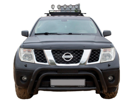 Oneway Motorhuvsskydd (stenspånskydd) passar Nissan Navara D40 2005-2010 - Blank svart