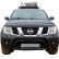 Oneway Motorhuvsskydd (stenspånskydd) passar Nissan Navara D40 2005-2010 - Blank svart