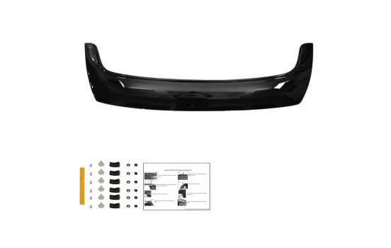 Oneway Motorhuvsskydd (stenspånskydd) Renault Master 3rd Gen. 2010-2014 - Glossy Black, bild 3