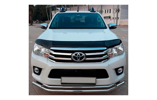 Oneway Motorhuvsskydd (stenspånskydd) Toyota Hilux 8:e generationen 2015-2020 - Glossy Black, bild 2