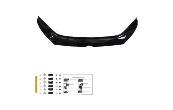 Oneway Motorhuvsskydd (stenspånskydd) Volkswagen Caddy MK3 Facelift 2010-2015 - Glossy Black, bild 5