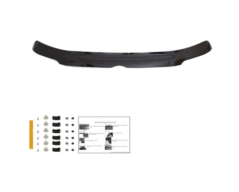 Oneway Motorhuvsskydd (stenspånskydd) Volkswagen Transporter T5 2003-2009 - Blank svart, bild 3