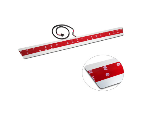 Universal dörrtröskel svart rostfritt stål med blå LED-belysning - 2-delat - 44,8 x 4 cm, bild 6
