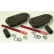 Set of universal Racing Plus Flush Bonnet hooks / pins - black + red aluminum pins, Thumbnail 2