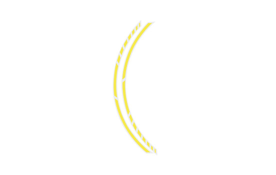 Foliatec PIN-Striping 'Racing' for rims Neon-Yellow - Width = 7mm: 14x 41cm